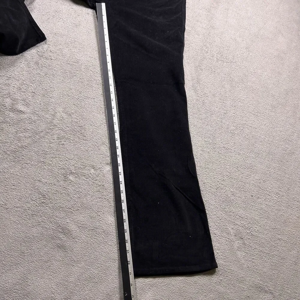 NWT Fabrizio Gianni Bootcut Jeans Women's 16 Black Corduroy Made In USA